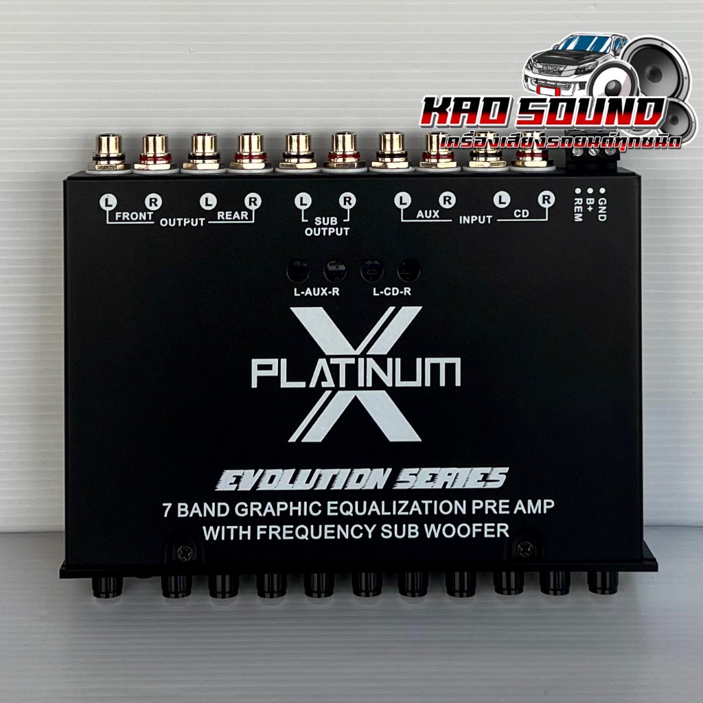 ปรีแอมป์ 7แบนด์ ปรี X-739S ปรีแอมป์รถยนต์ PLATINUM-X รุ่น X739S / 739S แยกซับได้อิสระ แจ็คทิฟฟานี่ เสียงดี กลางคมชัด เบส