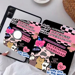 【พร้อมส่ง】เคส Redmi Pad SE 360° เคสแท็บเล็ตอะคริลิค หมุนได้ พร้อมช่องใส่ปากกา 360° rotating stand redmi pad se11 case
