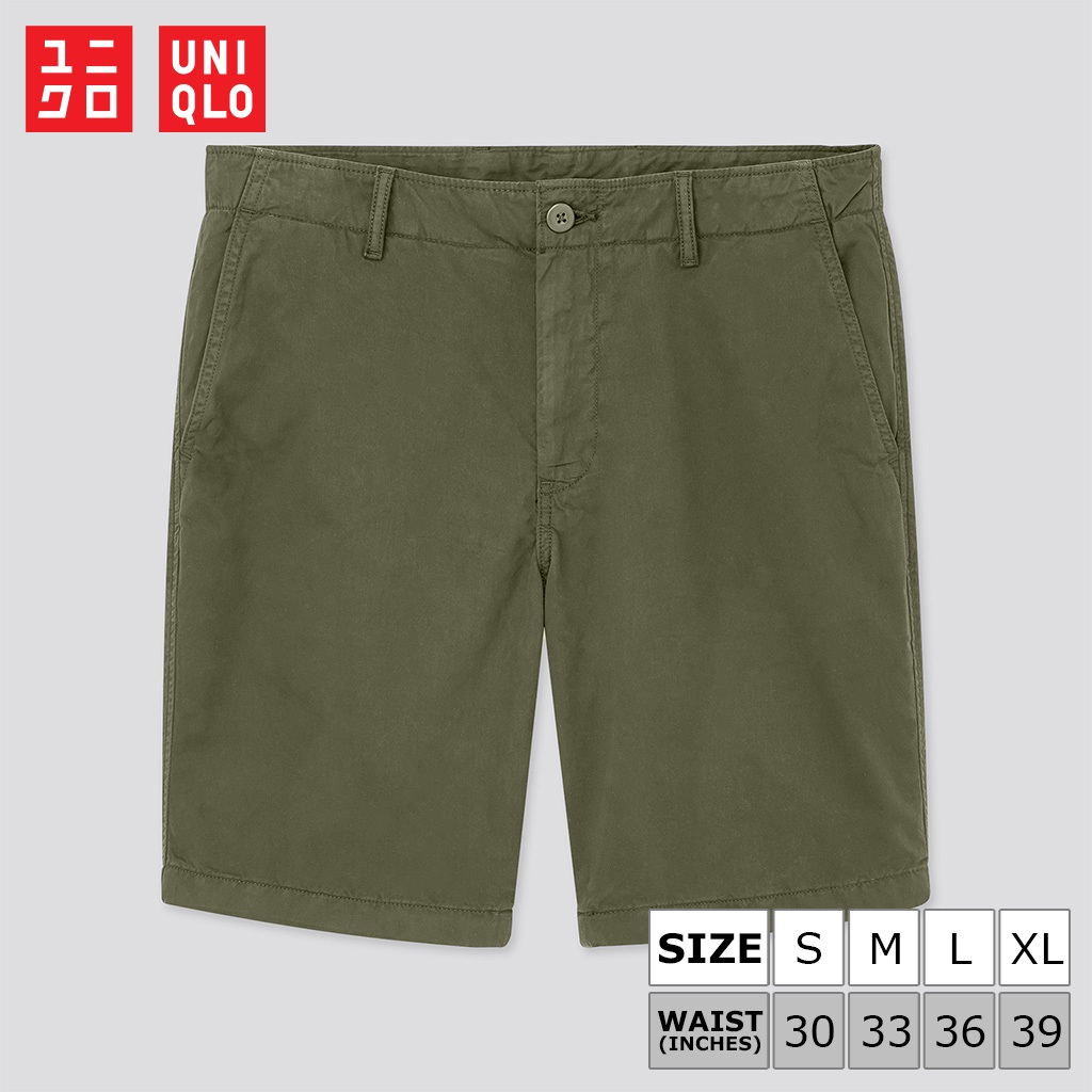 กางเกงขาสั้น Uniqlo Chino - 57 Olive