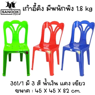 เก้าอี้พลาสติก เก้าอี้คิง น้ำหนักเก้าอี้ 1.8 กก. รองรับน้ำหนักได้ไม่เกิน 85 กก.