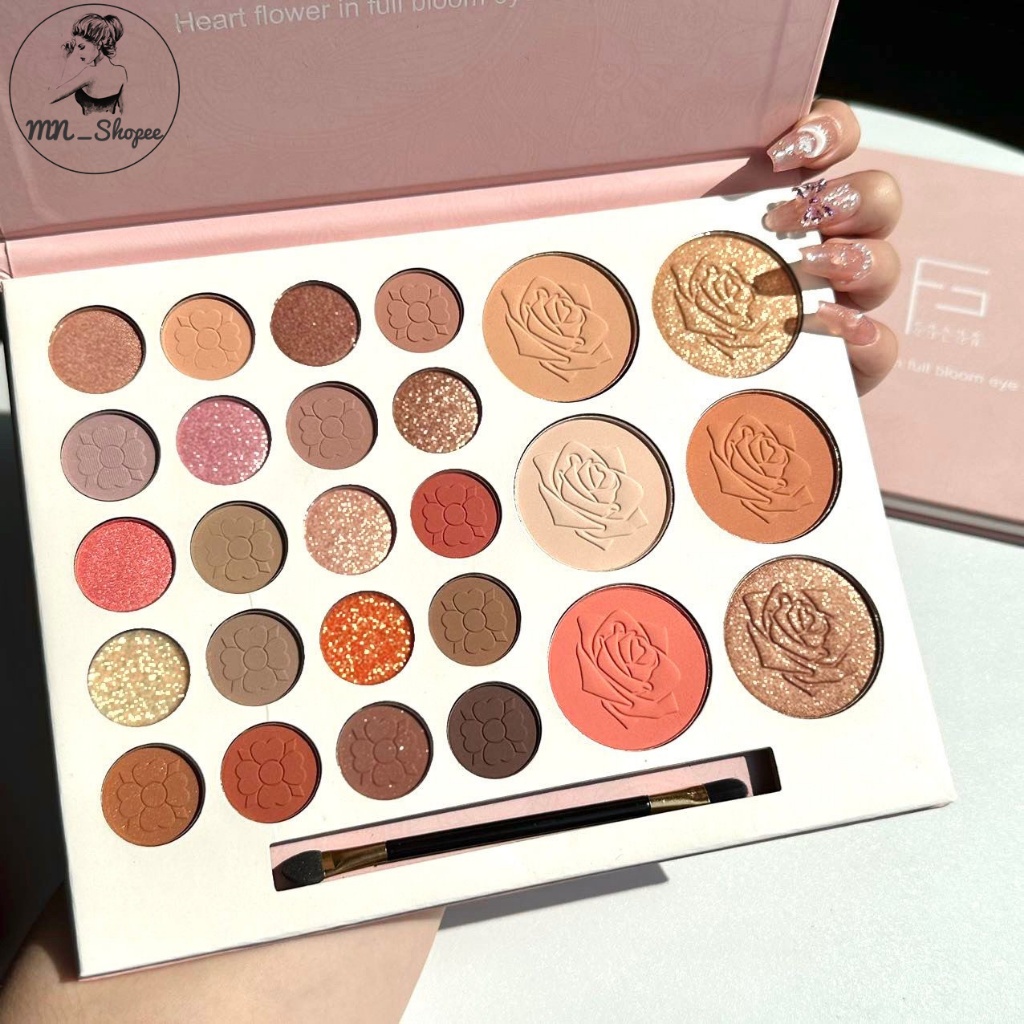 พาเลทอายแชโดว์ เกาหลี อายแชโดว์ พาเลทแต่งตาเนื้อแมท กันน้ำและกันเหงื่อ เนื้อดินน้ำมัน เนื้อใยไหม ประกายชิมเมอร์ Eyeshado