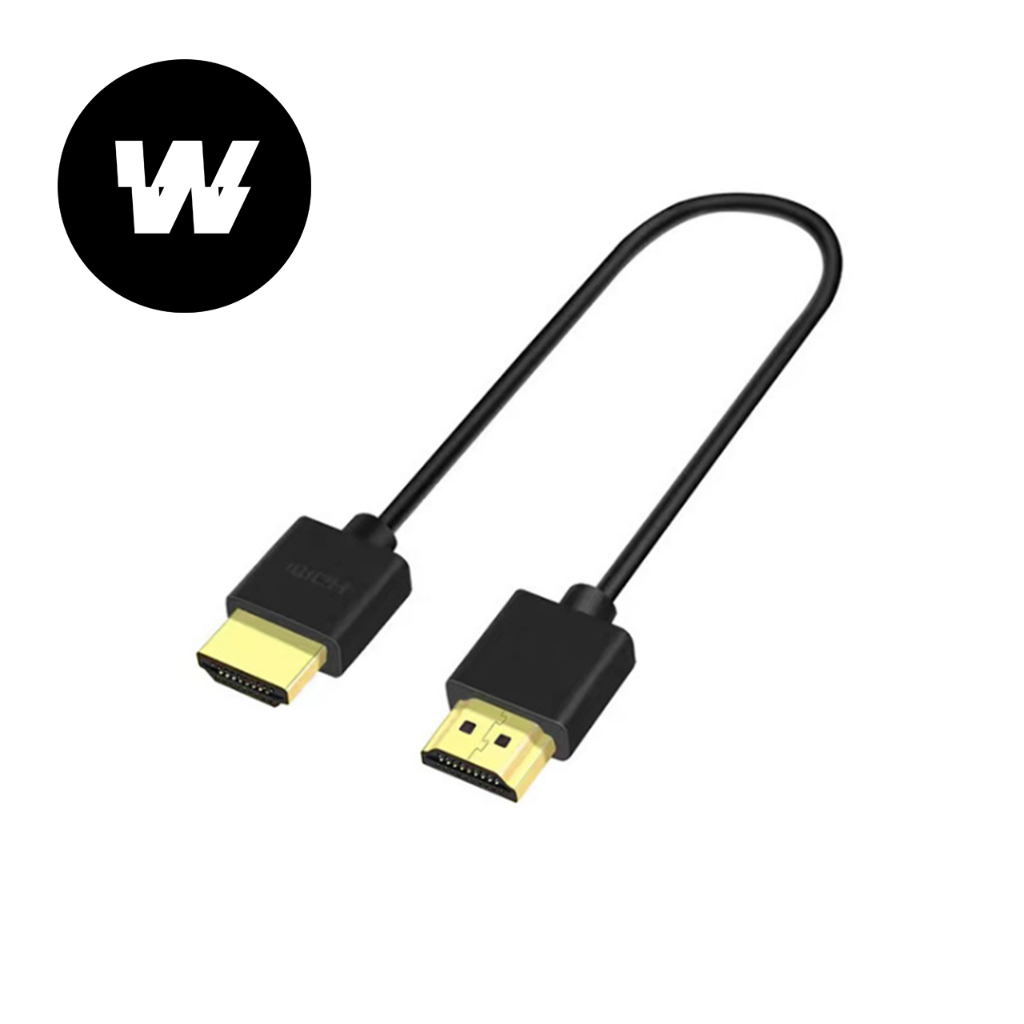 (พร้อมส่ง) สายอ่อน HDMI 2.0 0.5m 4K60 OD 3.2mm