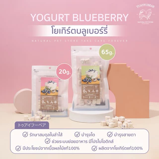 🫐โยเกิร์ตนมแพะผลไม้ Tuayfubear 🍓สำหรับสุนัขและแมว ขนมแมว ขนมสุนัข โยเกิร์ตฟรีซดราย