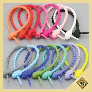 สายรัด ซิลิโคน คล้องพวงกุญแจ จี้ อเนกประสงค์ DIY จัดระเบียบ 3 ขนาด  หลายสี พร้อมส่งในไทย