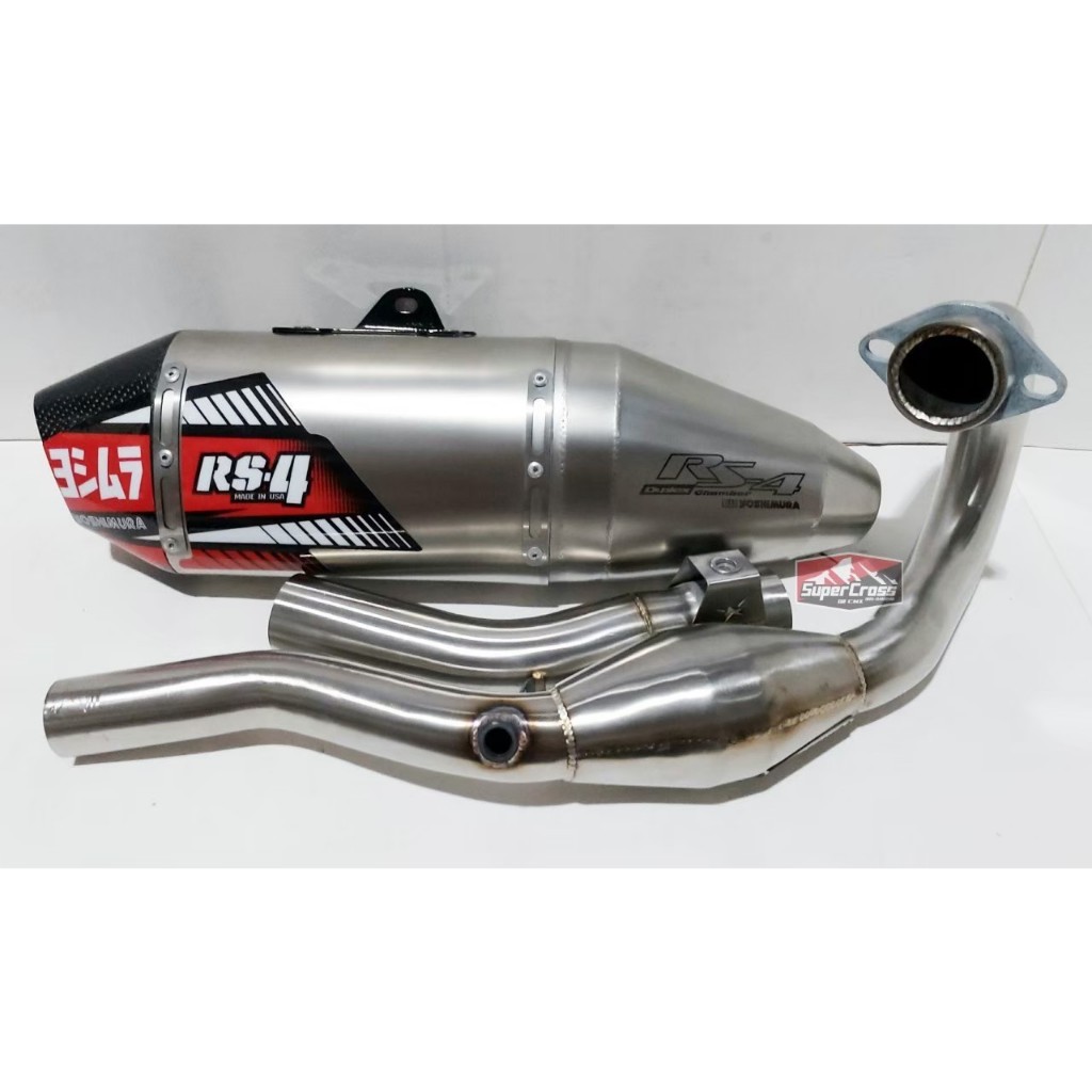 ท่อ Yoshimura RS4 สีเงิน ตรงรุ่น CRF 300 L , RALLY