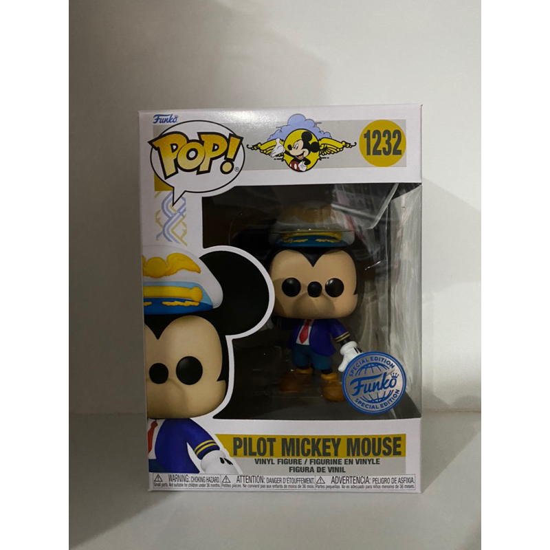 Funko Pop Pilot Mickey Mouse Disney Mickey Mouse Exclusive 1232
