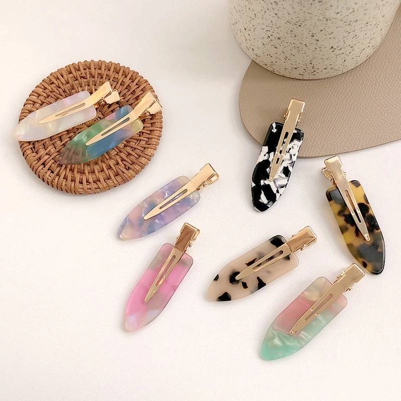 Y149 กิ๊บติดผม ลายหินอ่อน สไตล์เกาหลี หนีบด้านข้างน่ารัก แฟชั่นสำหรับผู้หญิง 1 ชิ้น - รูปที่ 2