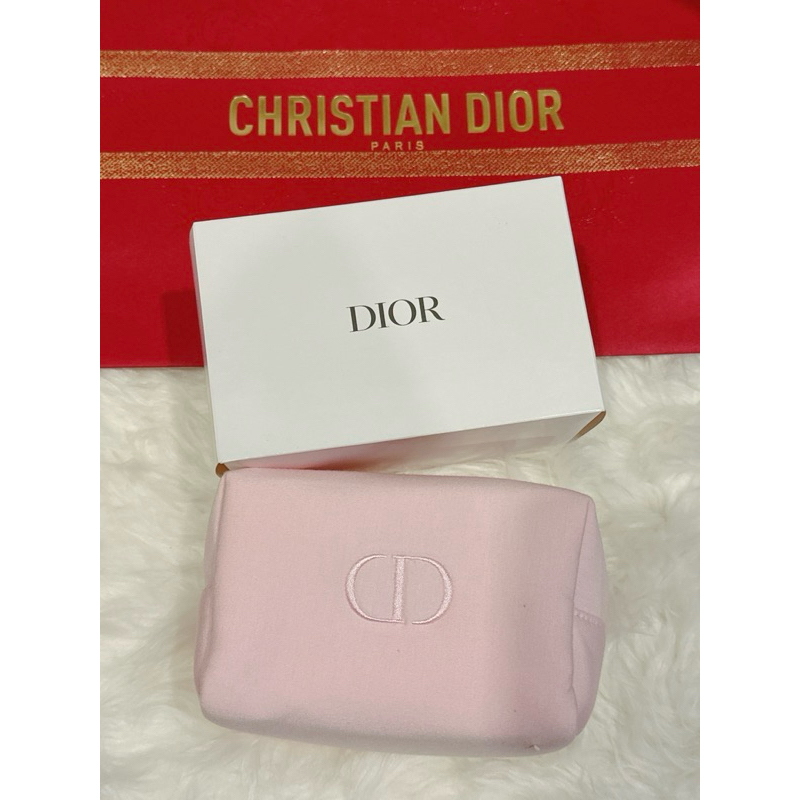 กระเป๋าสีชมพู Dior พร้อมกล่องของแท้ 💯แกะแยกเซตมา