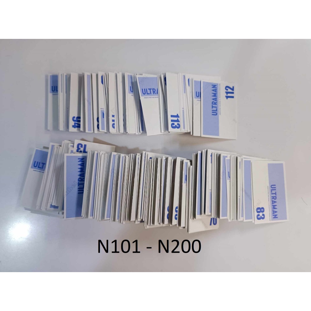 "เติมของครั้งสุดท้าย 27/2/67" สติ๊กเกอร์ อุลตร้าแมน N101 - N200 ไม่รวมใบหายาก ราคาไม่แรง