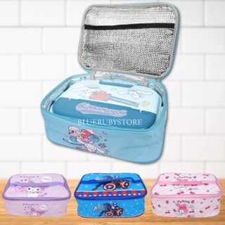 พร้อมส่ง💕 กระเป๋าใส่กล่องข้าว สำหรับกล่องข้าวขนาดใหญ่ กระเป๋าเก็บอุณหภูมิ อเนกประสงค์ ลายการ์ตูน