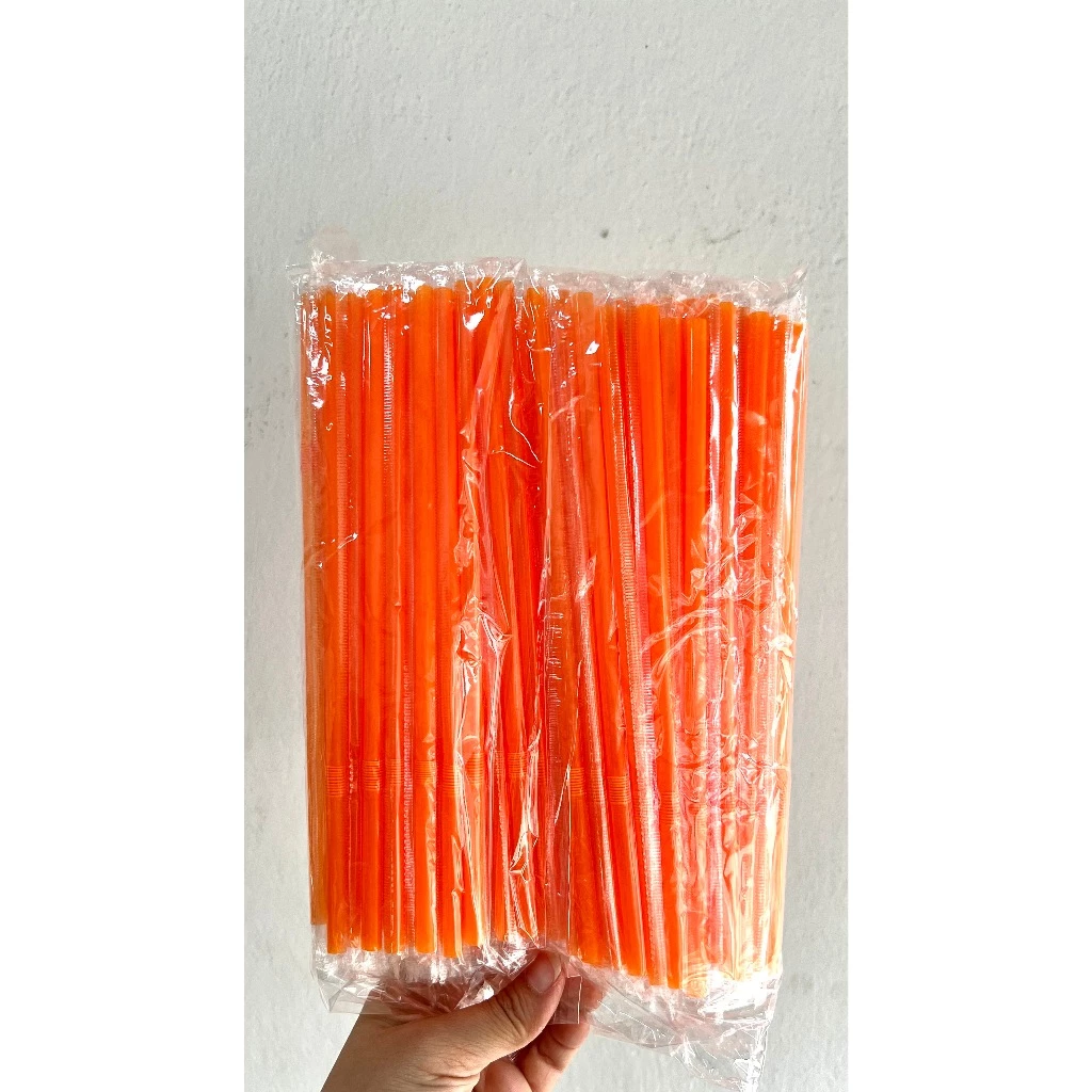 หลอดงอห่อฟิล์ม สีเหลือง/สีส้ม/สีชมพู /กรม/เขียวขนาด6มิลยาว21cm ห่อฟิล์มเเยกทุกเส้น ห่อล่ะ100งบ
