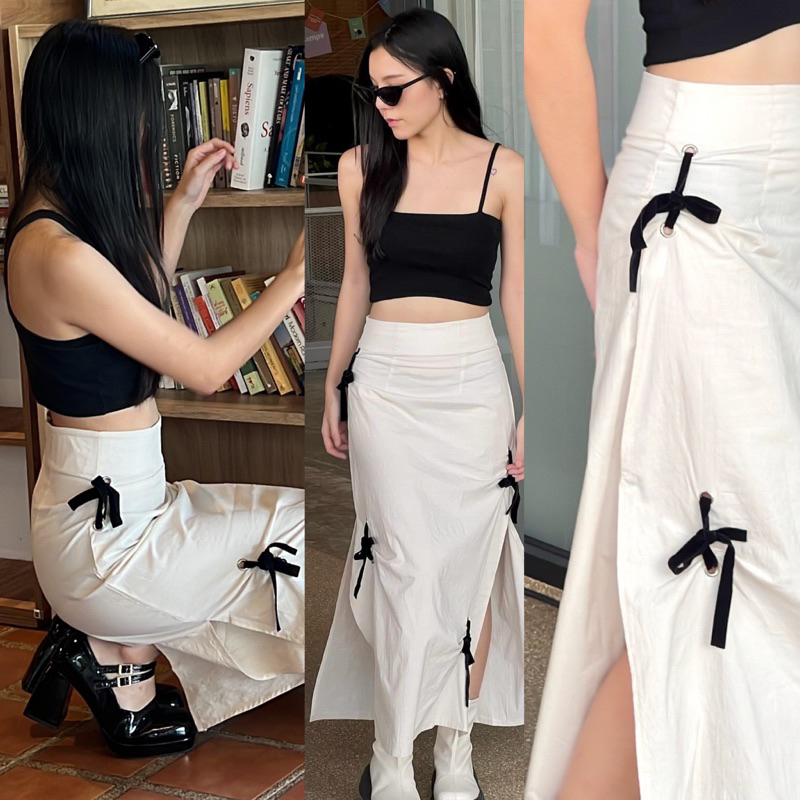 กระโปรงยาวรุ่น Charlotte Skrit 🫶🏻🎀