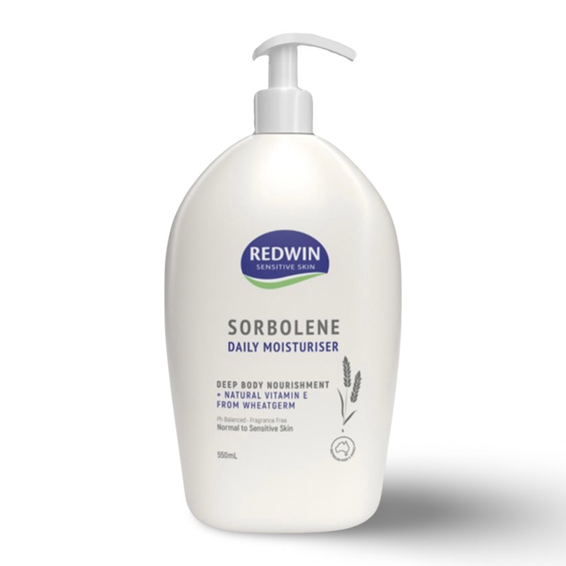 REDWIN SORBOLENE MOISTURIZER 550MLครีมให้ความชุ่มชื้นสำหรับผิวแพ้ง่ายขนาด550มล.
