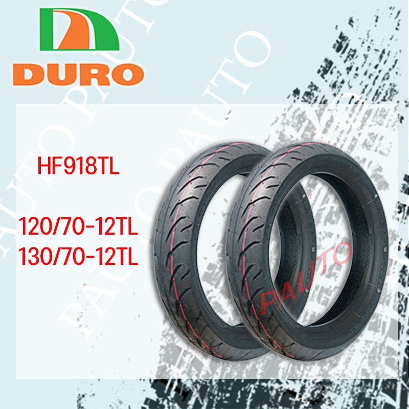 ยางนอกดูโร่ HF918 120/70-12 และ 130/70-12TL ราคาต่อ 1 เส้น