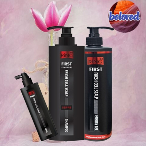 Ring First Fresh Cell Scalp Shampoo/EnergyGel/Tonic 1000/150 ml มีสเต็มเซลล์ที่ช่วยส่งเสริมการเจริญเติบโตของเส้นผม