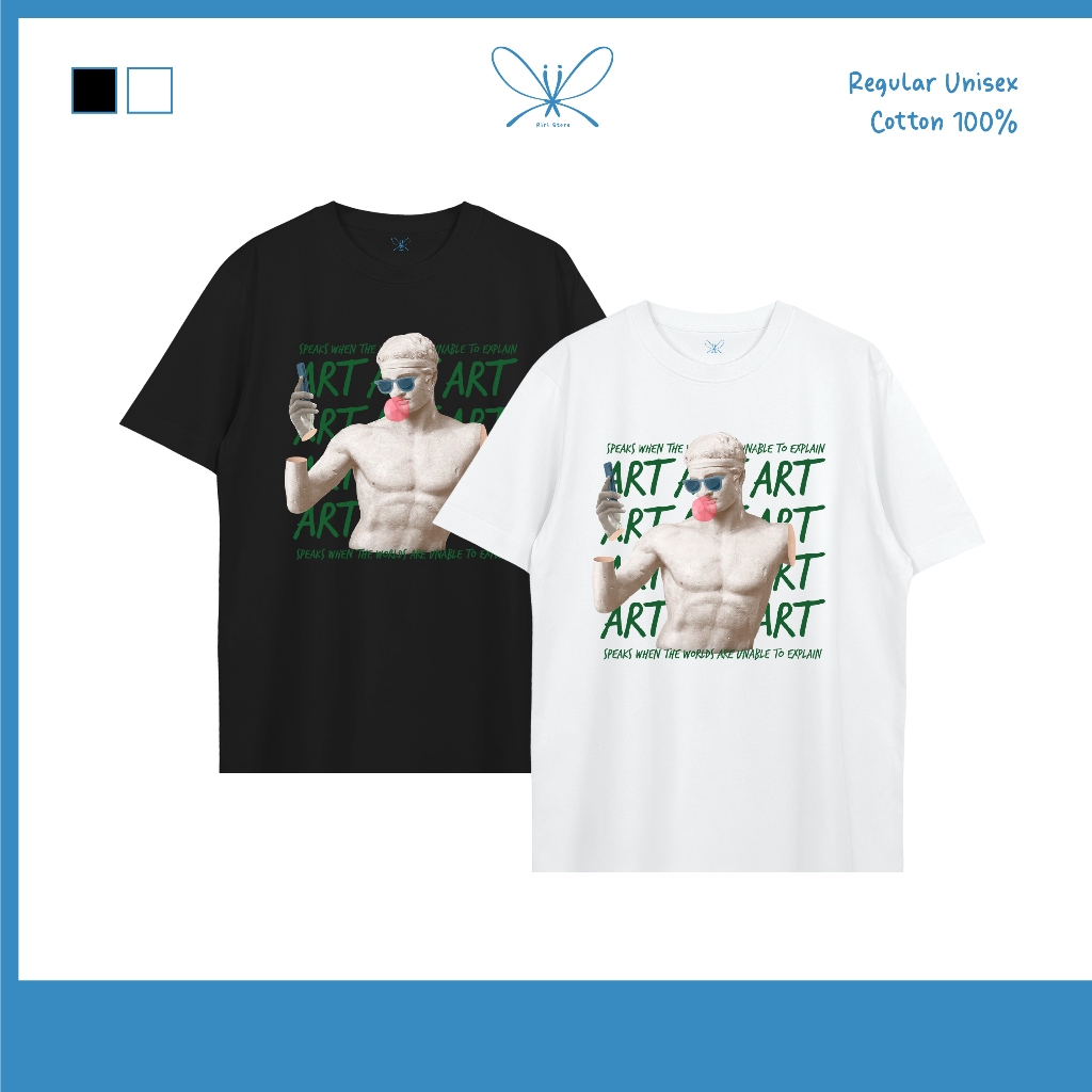 ART เสื้อยืด Street T-shirt Regular Unisex Cotton100%