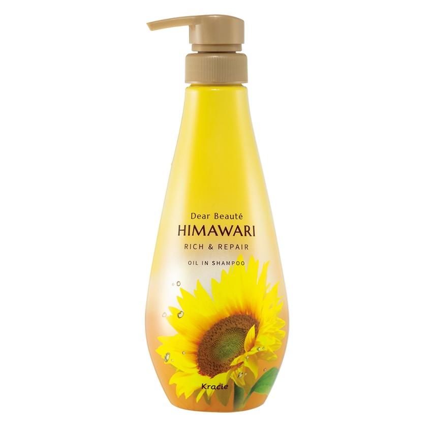 DEAR BEAUTE HIMAWARI RICH&REPAIR OIL IN SHAMPOO 500 ml / แชมพูทำความสะอาดเส้นผมและหนังศีรษะ สำหรับผม