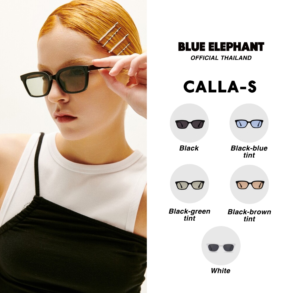 แว่นตากันแดด BLUE ELEPHANT - CALLA-S (Black, White, Black-blue tint, Black-green tint &amp; Black-brown tint)