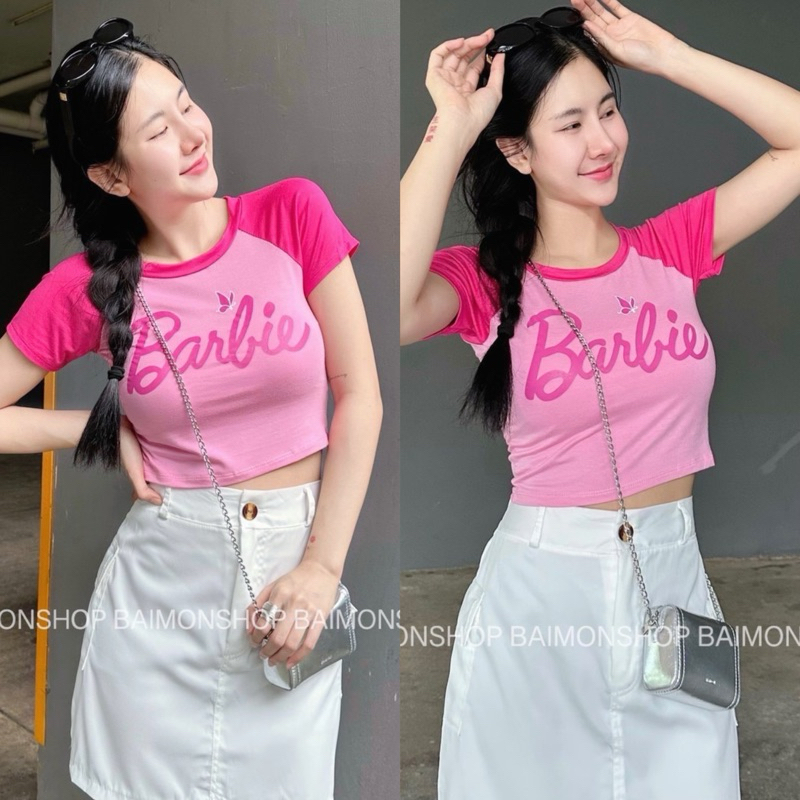 aimorn_shop เสื้อครอปสุดปัง อย่างดี. ผ้านิ่ม ไม่ร้อน. ผ้ายืดสาวอวบใส่ได้คะ