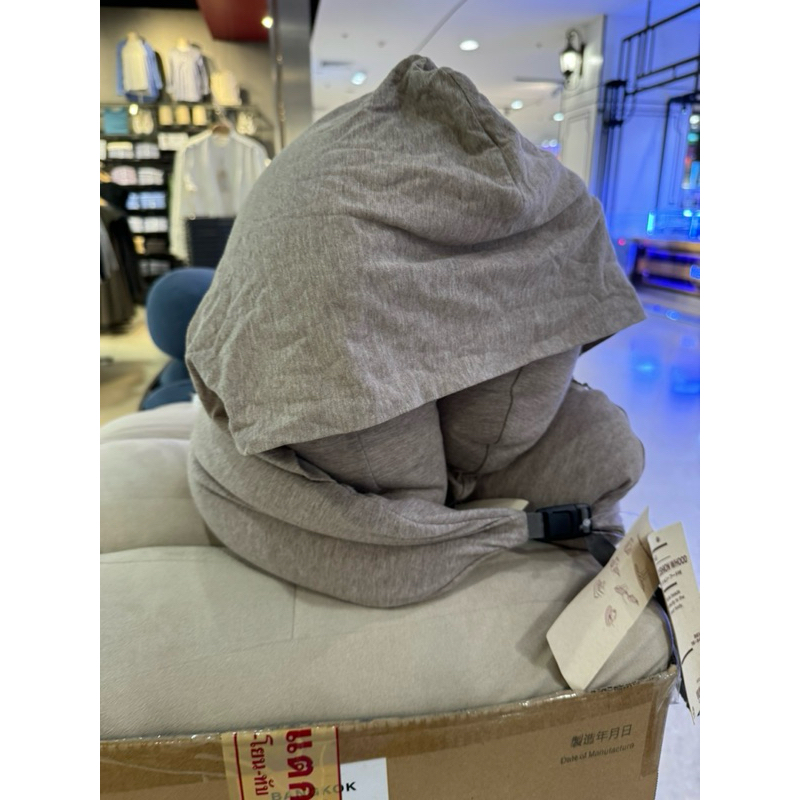 ❤️‍🔥ใช้โค้ดวิดีโอ ลด100฿❤️‍🔥  MUJI หมอนรองคอ แบบมีฮู้ด และไม่มีฮู้ด 🧶👝 - รูปที่ 2