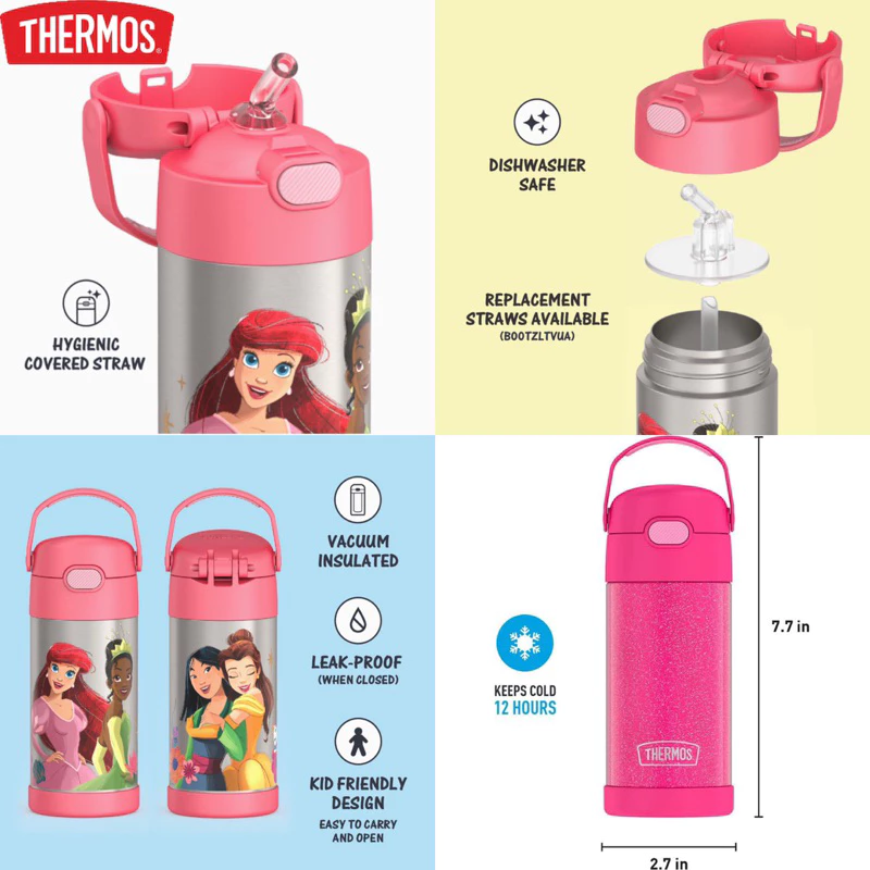 ของแท้🇺🇸 ลายใหม่ 2026💢กระติกน้ำ Thermos Funtainer ขนาดบรรจุ 12 OZ [355ML] กระติกน้ำสูญญากาศ เก็บร้อน เย็น ได้ 12 ชั่วโมง thumbnail 6