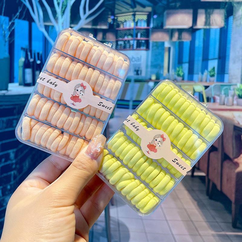 365mall EIQ83(ร้านไทย)ยางรัดผมหางม้า แพคเกจรวมกล่องละ 60 ชิ้น (สำหรับเด็กผู้หญิง)