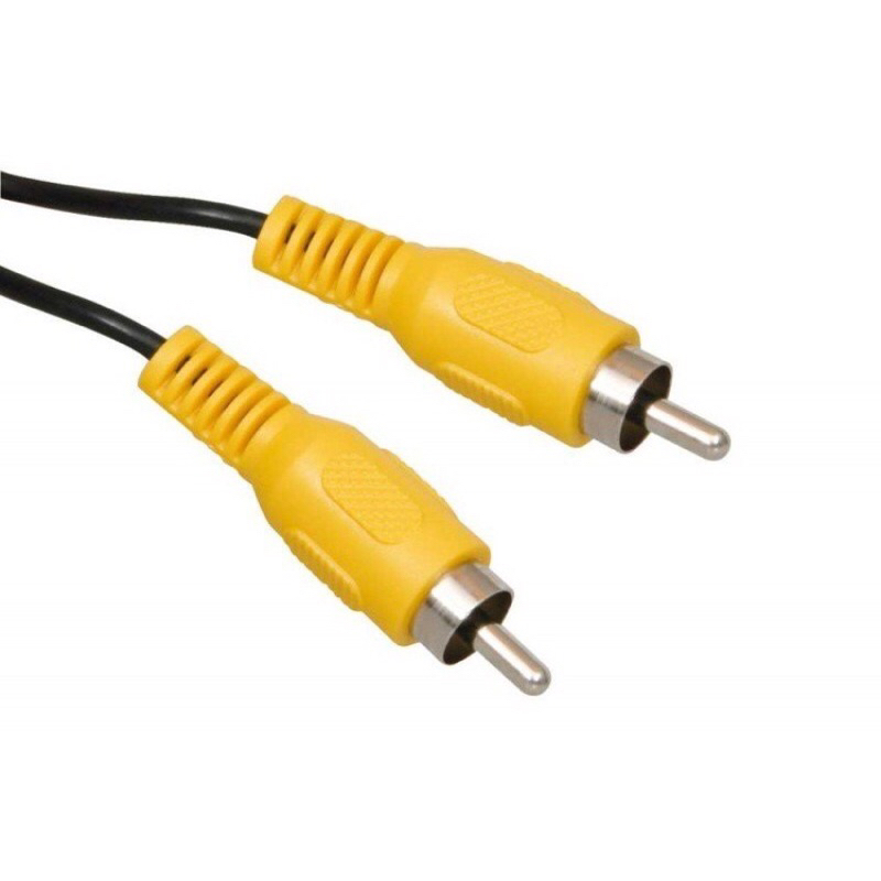 สายAVยาว 6 เมตร สำหรับเอาสัญญาณภาพไปออกจอมอนิเตอร์ สายสีดำ(ไม่มีสายแดงแนบ)หัวแจ็กสีเหลืองRCA 2ด้าน