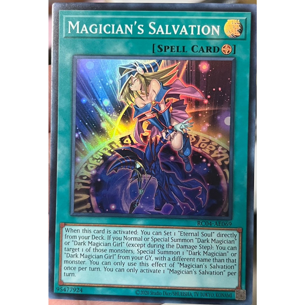 Yugioh Asia-Eng [RC04-AE069] Magician's Salvation (Super Rare) การ์ดเกมยูกิแท้ถูกลิขสิทธิ์