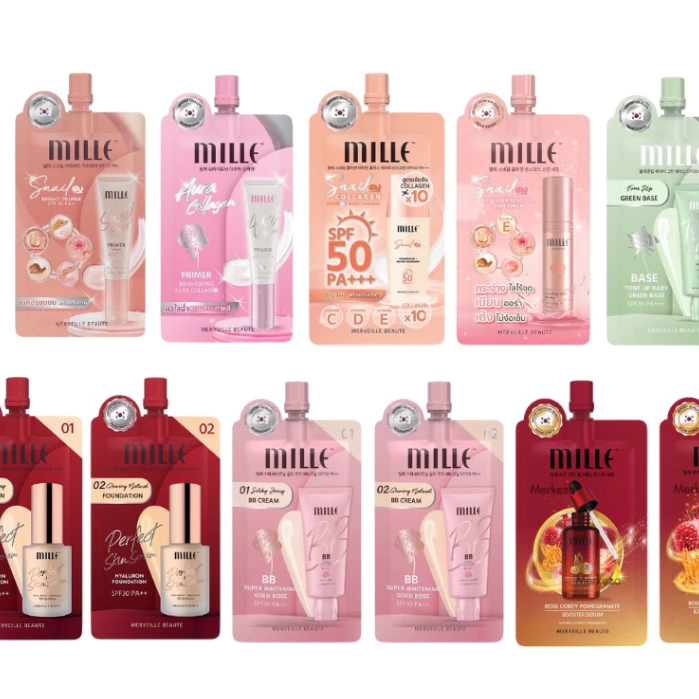 (1ซอง) Mille รวมกล่องครีมซอง มิลเล่