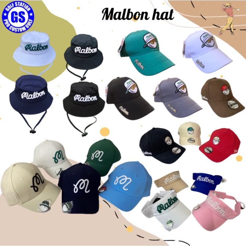 หมวกเต็มใบ ครึ่งใบ มีมาร์กเกอร์และไม่มีมาร์กเกอร์ Malbon,Full cap & visor with/without Marker !