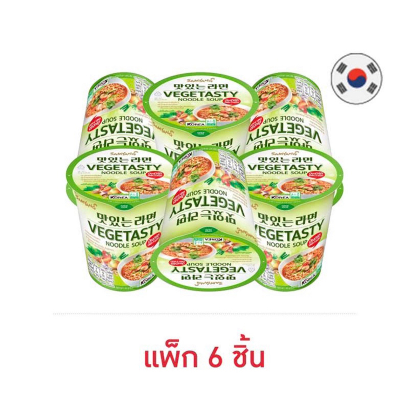 ซัมยัง เว็จเจ็ทเทสตี้ คัพ 65 กรัม (แพ็ก 6 ชิ้น)