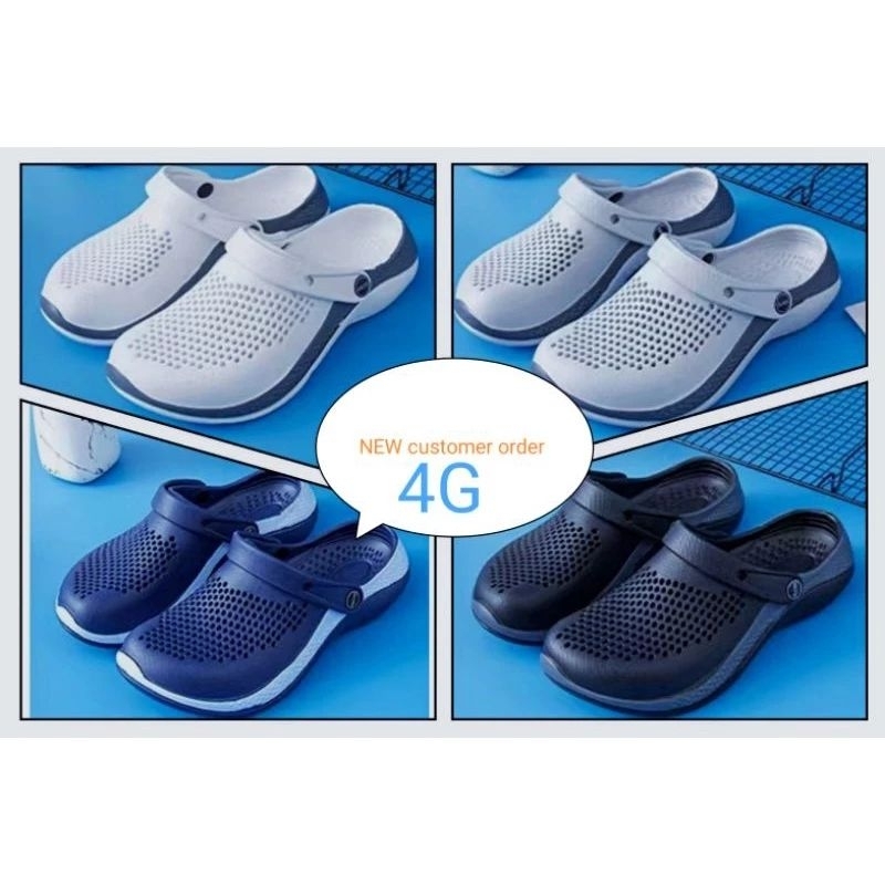 รองเท้าสวม,ยาง 4G(1/4)หัวโต,เบาชิวฯ,สบายlifestyle
