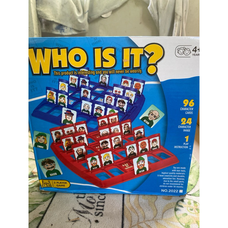 เกมWho is it เดาซิว่าฉันเป็นใคร บอร์ดเกมแนวสืบสวนสอบสวน(มือสอง)