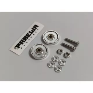 โรลเลอร์ 13mm แบบตัน ลื่นไหล ยอดนิยม - Mini4WD 13mm Aluminum Ball-Race Rollers (Ringless)