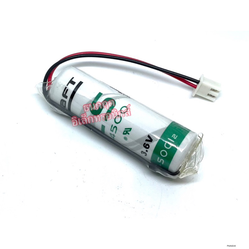 Ls14500 3.6v  Saft  ของแท้ ของใหม่ SAFT แบตเตอรี่ลิเธียม LS14500 3.6V PLC ควบคุมอุตสาหกรรม ลิเธียม AA แบบมีสายแจ็ค