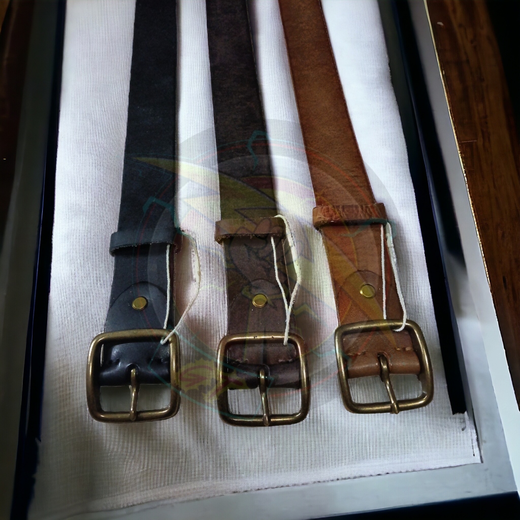 เข็มขัดหนังวัวแท้ Italy หัวทองเหลืองแท้ คุณภาพเกรด premium เข็มขัดหนังแท้ ชาย หนังวัวฟอก รับประกัน3ปี หนังชั้นเดียว - รูปที่ 6