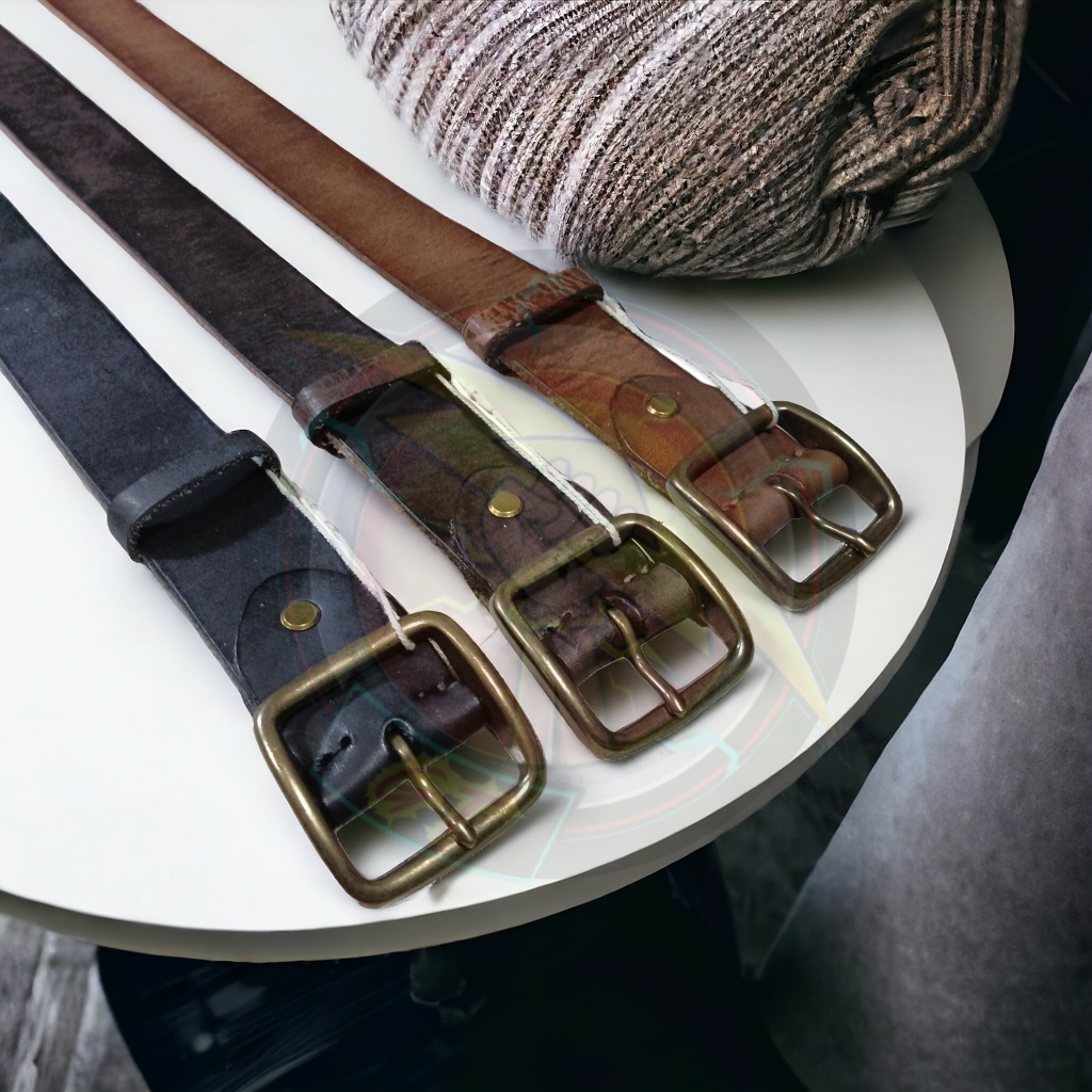 เข็มขัดหนังวัวแท้ Italy หัวทองเหลืองแท้ คุณภาพเกรด premium เข็มขัดหนังแท้ ชาย หนังวัวฟอก รับประกัน3ปี หนังชั้นเดียว - รูปที่ 7