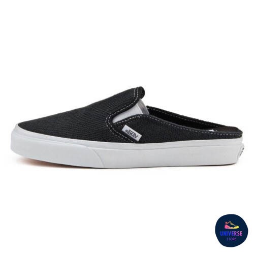 [ของแท้ ส่งไว จากไทย] VANS CLASSIC SLIP-ON MULE - COZY KNIT BLACK