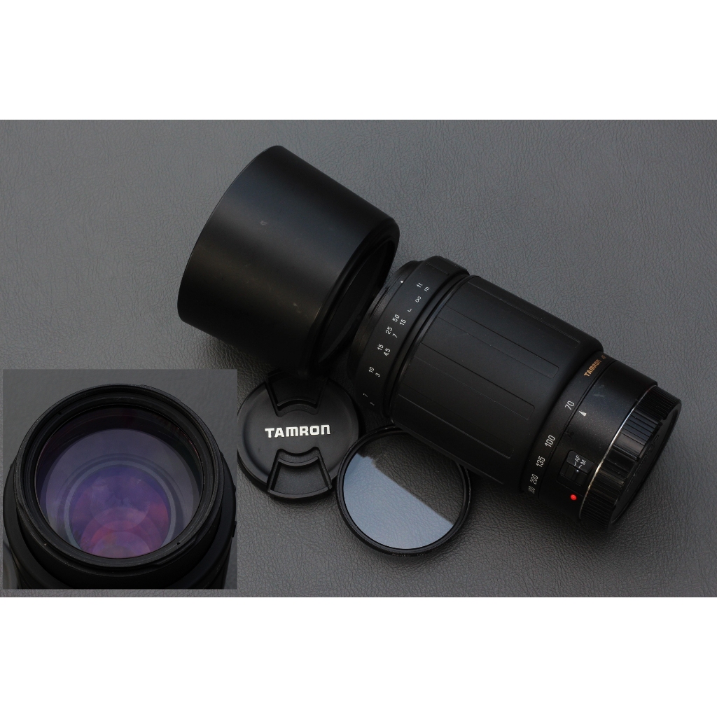 CANON Tamron 70-300mm f4-5.6 AF LD TELE-MACRO เลนส์ซูมกำลังขยายสูงสภาพ 98% + HOOD+FILLTER รับประกันสินค้า 7 วัน