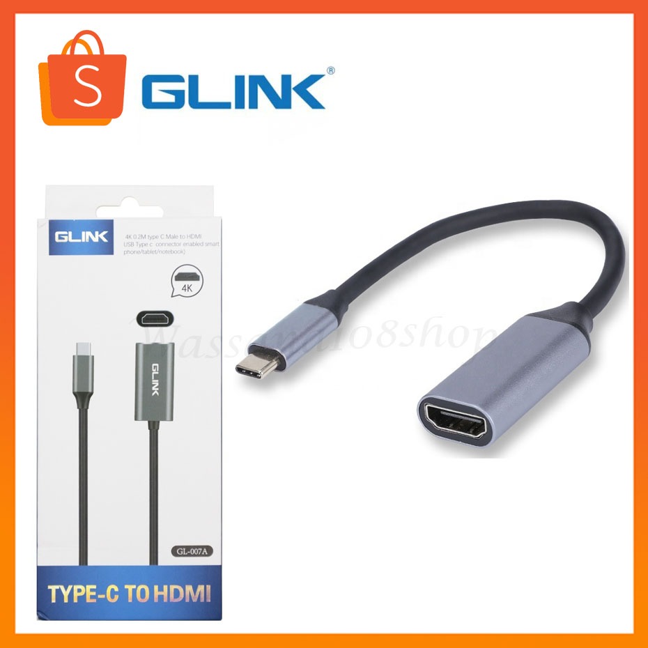 Glink GL-007A Cable Type-C TO HDTV (สายแปลง Usb Type-C เป็น hdtv)
