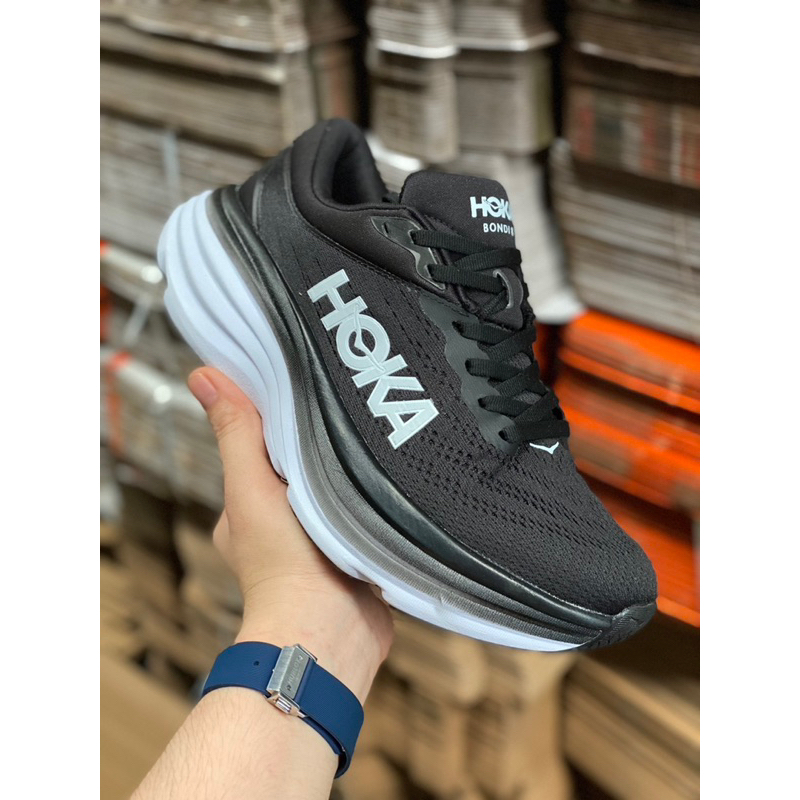 รองเท้าใส่วิ่ง Hoka Bondi8 (wide)sz.36-45 มี4สี สำหรับผู้ชายและผู้หญิง หน้าเท้ากว้างสินค้าพร้อมส่งพร้อมกล่อง#1