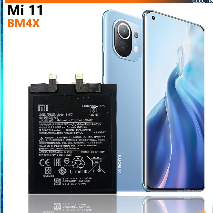 แบตเตอรี่ Xiaomi Mi 11 BM4X Battery แบต Xiaomi Mi 11 Battery BM4X 4710mAh