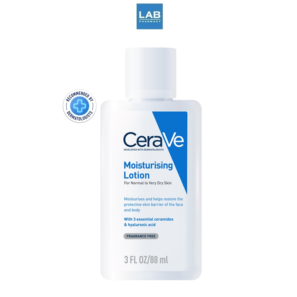 CERAVE Moisturising Lotion 88 ml. - เซราวี มอยส์เจอร์ไรซิ่ง โลชั่น บำรุงผิวหน้า และ ผิวกาย สำหรับผิว