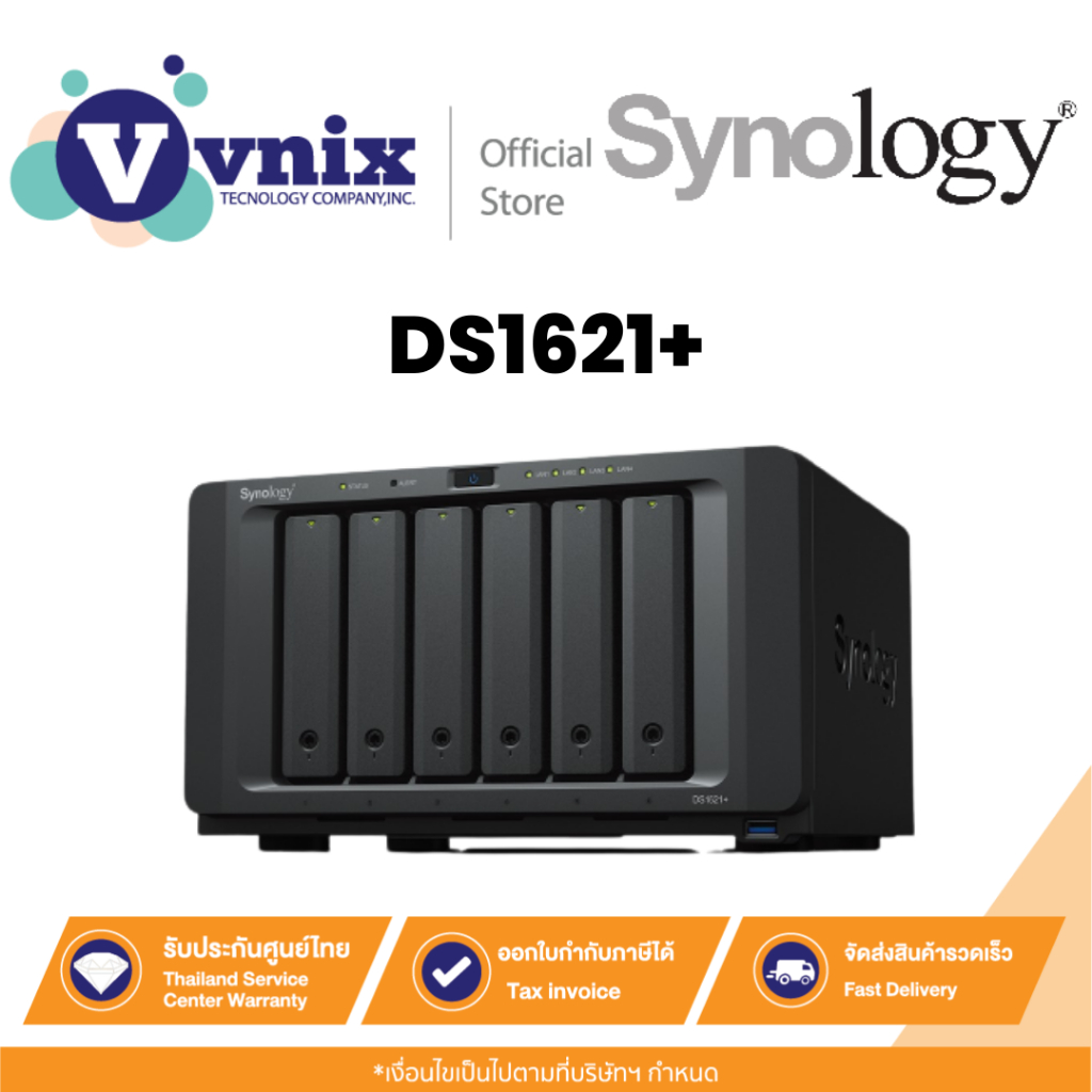 DS1621+ Synology 6 Bay NAS DiskStation By Vnix Group