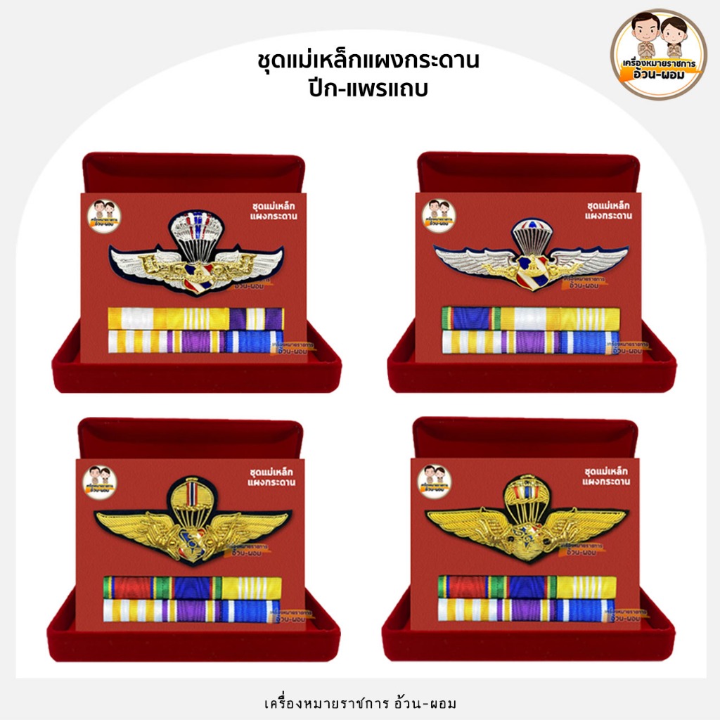 (แม่เหล็กแผงกระดาน) ทอ. ทหารอากาศ ชุด ปีก - แถบสี