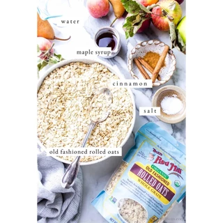 (ส่งไว) Bob's red mill Organic Old Fashoin Regular Rolled Oats 907g. ข้าวโอ๊ต ออร์แกนิค โอลแฟชั่น โรลโอ๊ต 907กรัม