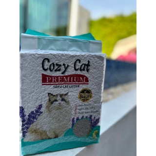ทรายเต้าหู้ล้วนไม่ผสม โปร(6ถุง) สูตรใหม่พรีเมียม!! ทรายแมวเต้าหู้ธรรมชาติ Cozy cat by Allie Pet shop