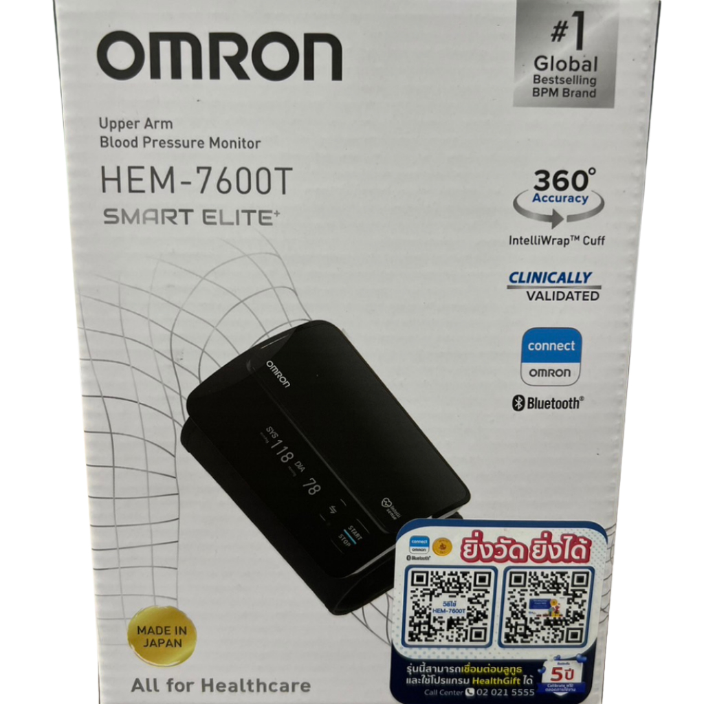 เครื่องวัดความดัน OMRON (HEM-7600T-AP3) SAMART ELITE+