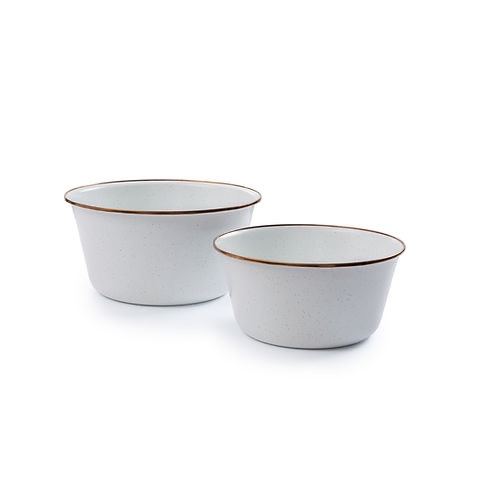 Barebones Enamel Mixing Bowl Set
