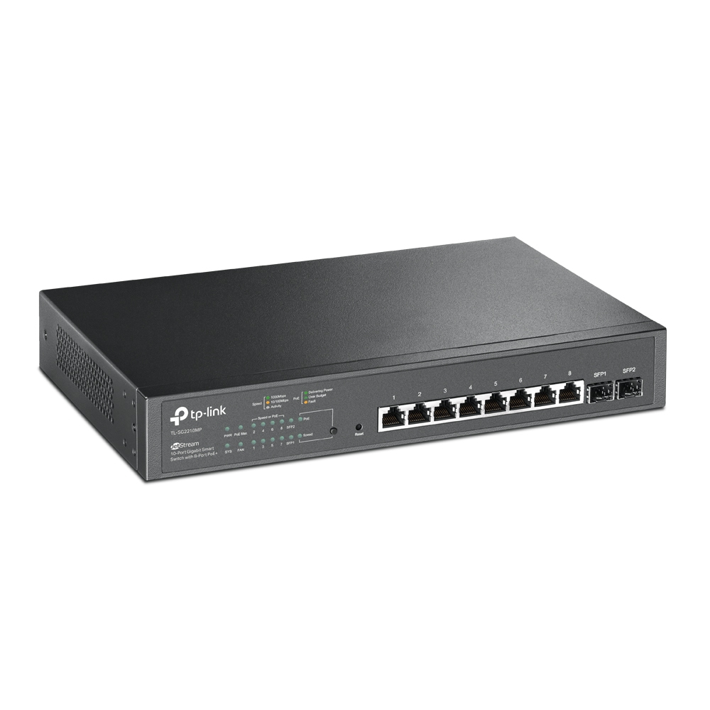 TP-Link SG2210MP (SG2210MP) Omada 10G L2+ 2 SFP with 8G PoE+ 150W Smart Switch